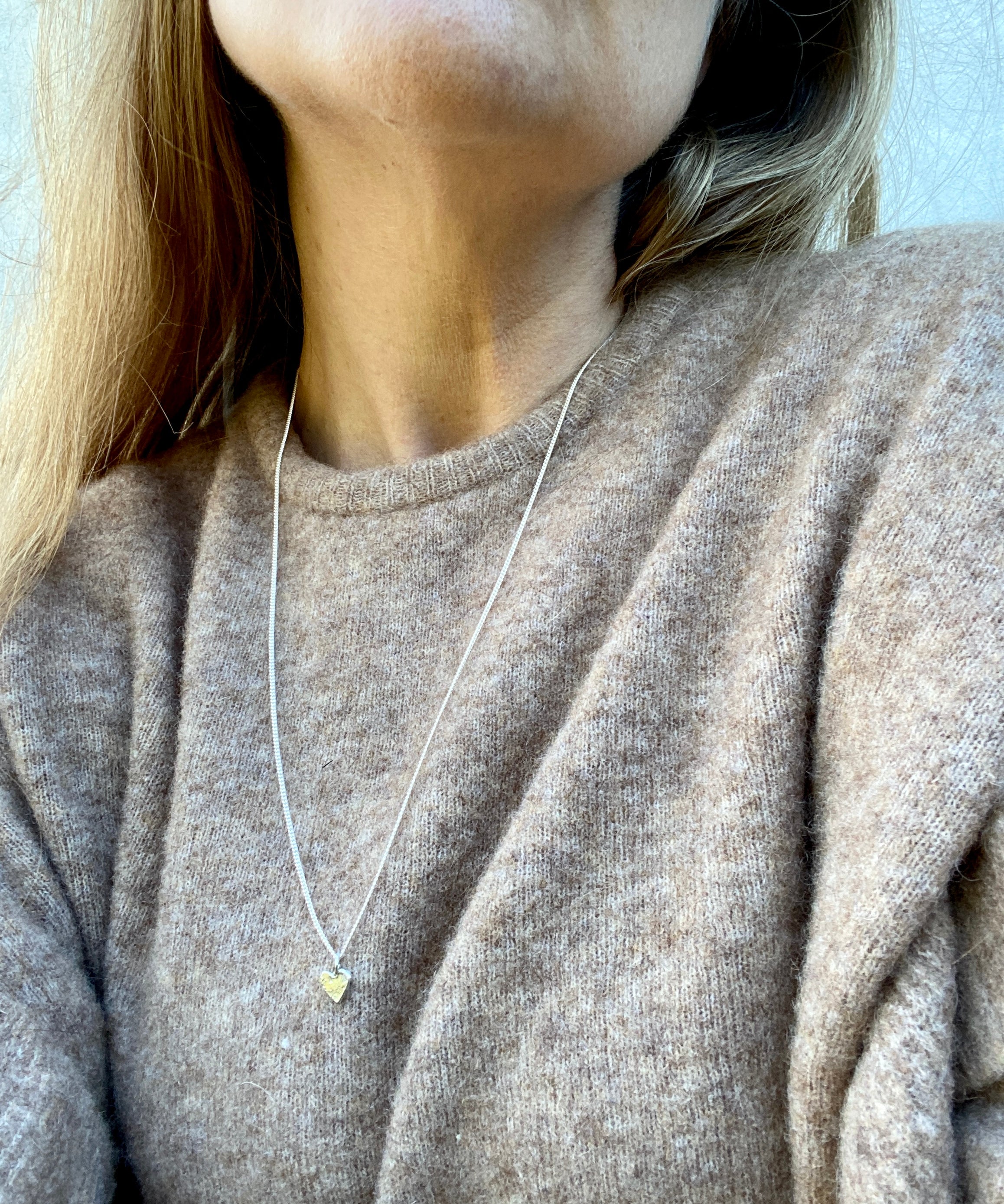 Burning heart necklace